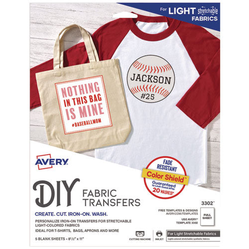 Fabric Transfers for Light-Colored Fabrics
