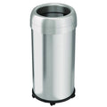 Open Top Trash Can with Wheels