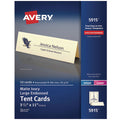 Large Embossed Tent Card
