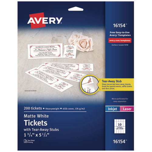 Printable Tickets w/Tear-Away Stubs