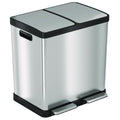 Step Pedal Trash Can and Recycle Bin