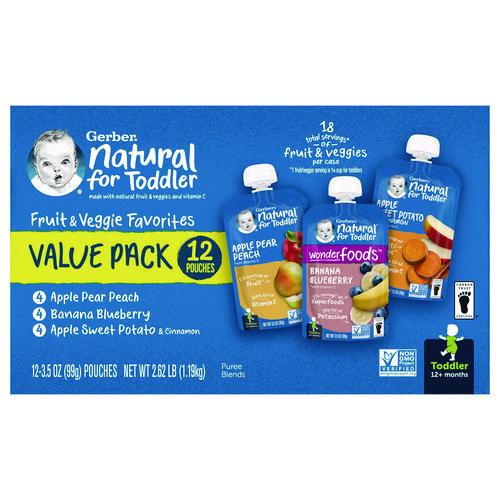 Natural Baby Food Pouches for Toddler 12+ Months