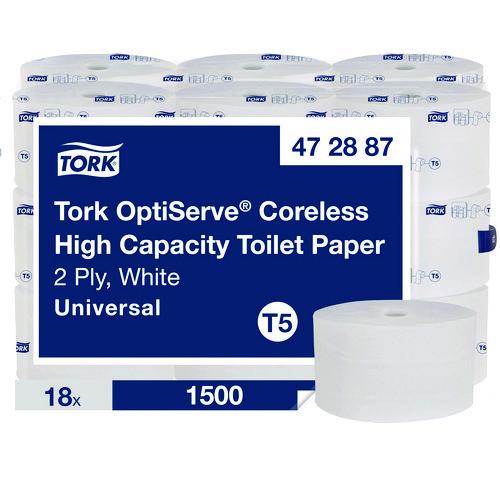 OptiServe High-Capacity Coreless Toilet Paper