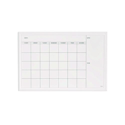 Magnetic Dry Erase Calendar with Decor Frame