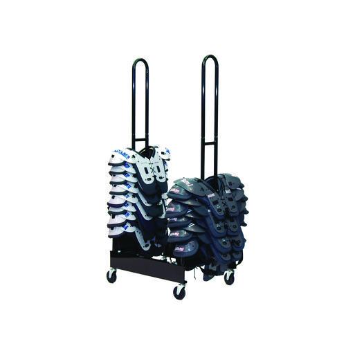 Mobile Two-Stack Shoulder Pad Rack