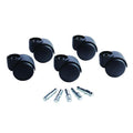 Deluxe Futura Flush-Mount Hard-Wheel Casters