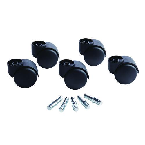 Deluxe Futura Flush-Mount Hard-Wheel Casters