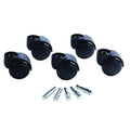 Deluxe Futura Flush-Mount Soft-Wheel Casters