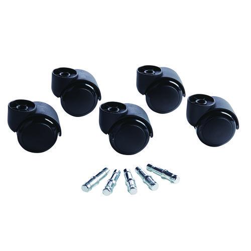 Deluxe Futura Flush-Mount Soft-Wheel Casters