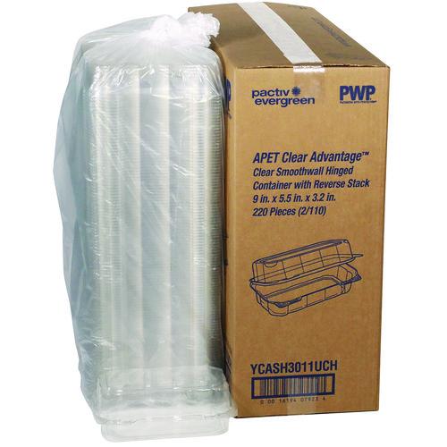 Hoagie Hinged Lid Container