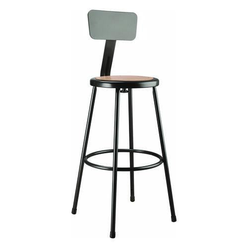 6200 Series Heavy Duty Steel Stool With Backrest