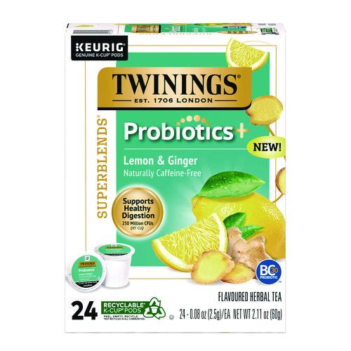 Probiotics+ Herbal Lemon and Ginger Tea