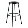 6400 Series Fixed Height Heavy Duty Vinyl Padded Steel Stool