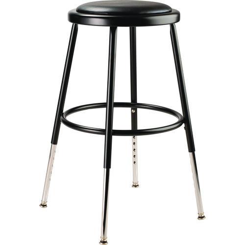 6400 Series Height Adjustable HD Vinyl Padded Steel Stool