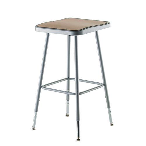6300 Series Height Adjust Heavy Duty Square Seat Steel Stool