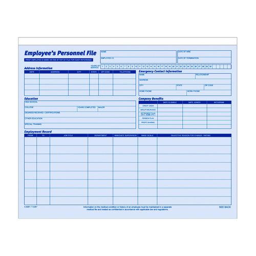 Employee Personnel File Jacket