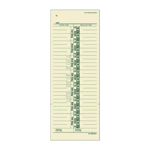 Time Cards for Acroprint