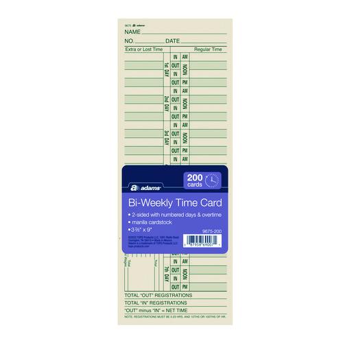 Time Cards for Acroprint