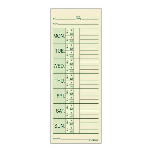 Time Cards for Pyramid 1000 Time Clock