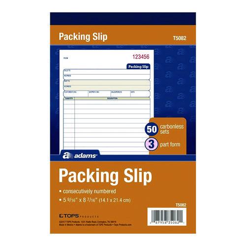 Multipart Packing List Forms