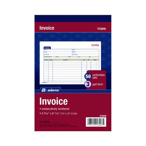 Multipart General-Purpose Invoice Pad