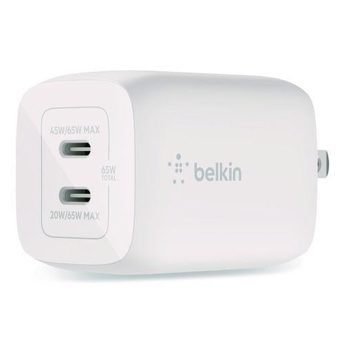 BOOST CHARGE Pro Dual USB-C GaN Wall Charger with PPS