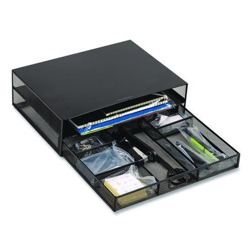 Multi-Tier Monitor Stand with 25-Piece Office Supplies Starter Pack