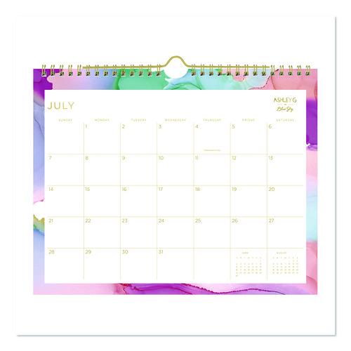 Ashley G Multicolor Smoke Academic Year Wall Calendar