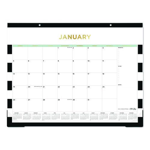 Day Designer Rugby Stripe Desk Pad Calendar