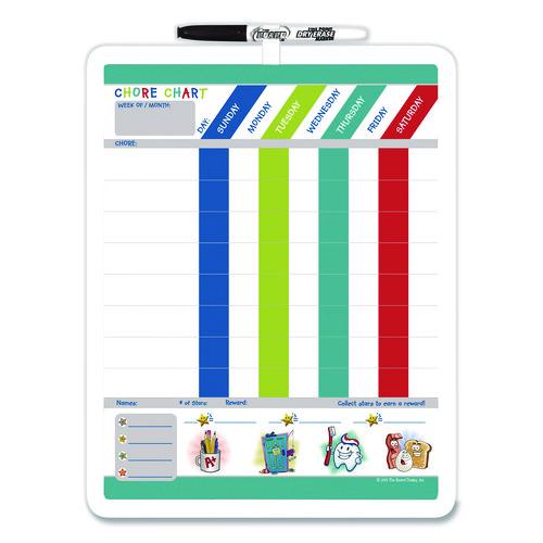Magnetic Dry-Erase Colors Chore Chart