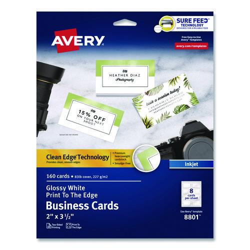 Print to the Edge Business Cards with Sure Feed Technology