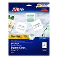 Clean Edge Square Cards