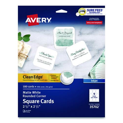 Clean Edge Square Cards