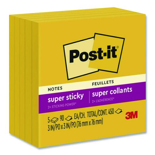 Super Sticky Note Pads in Playful Primary Colors