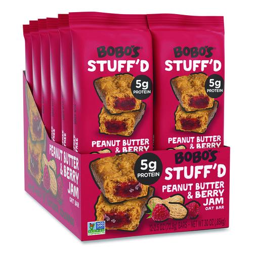 Stuff'd Gluten-Free Peanut Butter and Berry Jam Oat Bar