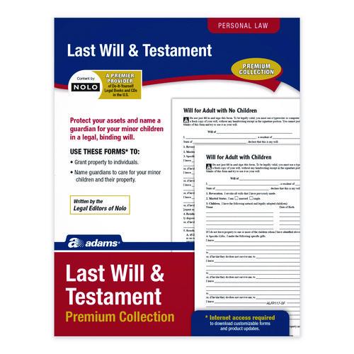 Last Will and Testament Digital Download with Instructions