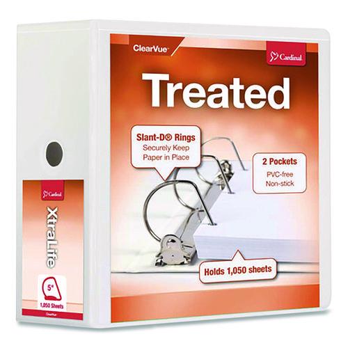 Treated ClearVue Locking Slant-D Ring Binder