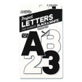 Black and White Poster Letters and Numbers