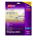 Matte Clear Shipping Labels