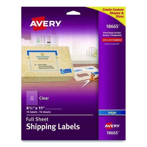 Matte Clear Shipping Labels
