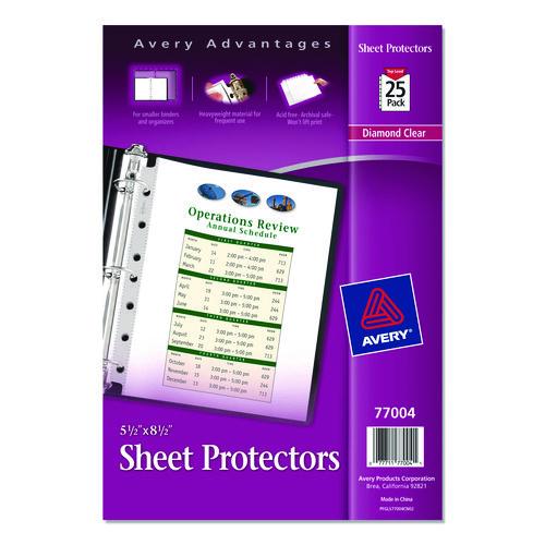 Mini Size Heavyweight Diamond Clear Sheet Protector