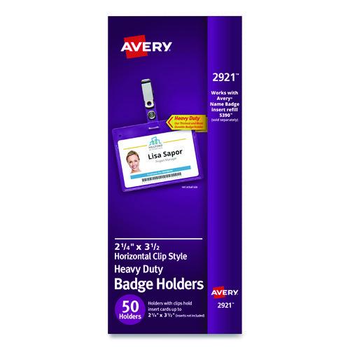 Secure Top Clip-Style Badge Holders