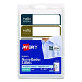 Flexible Self-Adhesive Mini Name Badge Labels