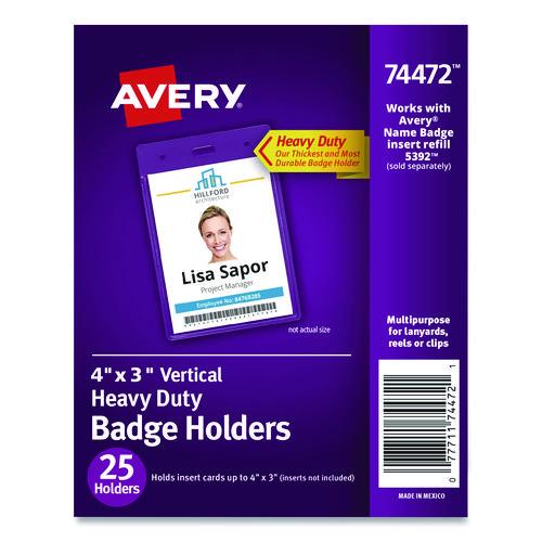Secure Top Heavy-Duty Badge Holders