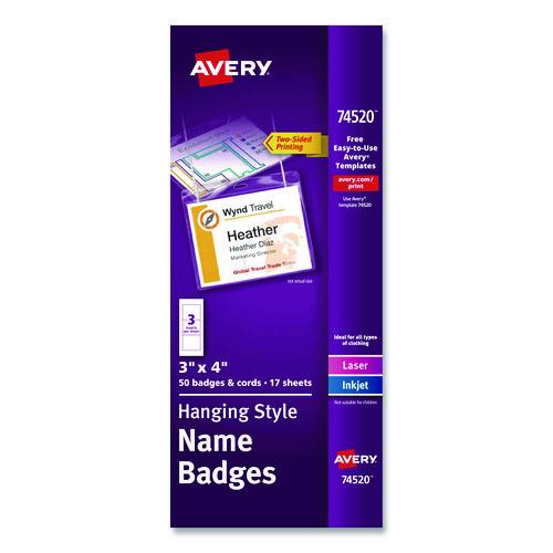 Necklace-Style Badge Holder w/Laser/Inkjet Insert