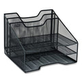 Metal Mesh Vertical File Holder Paper Tray Desktop Organizer