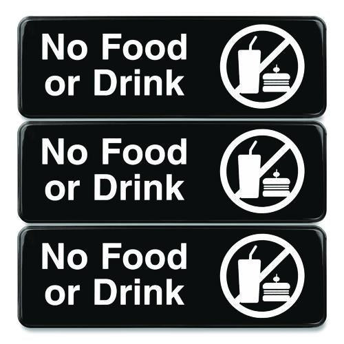 No Food or Drink Wall Sign