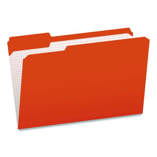 Colored File Folders with Grid-Ruled Interiors