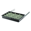 Lockable Slide Drawer with Dividers for Suncast Commercial Full-Size Housekeeping Carts HKC1000/HKC2000