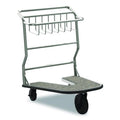 Nesting Luggage Cart with Carpeted Platform